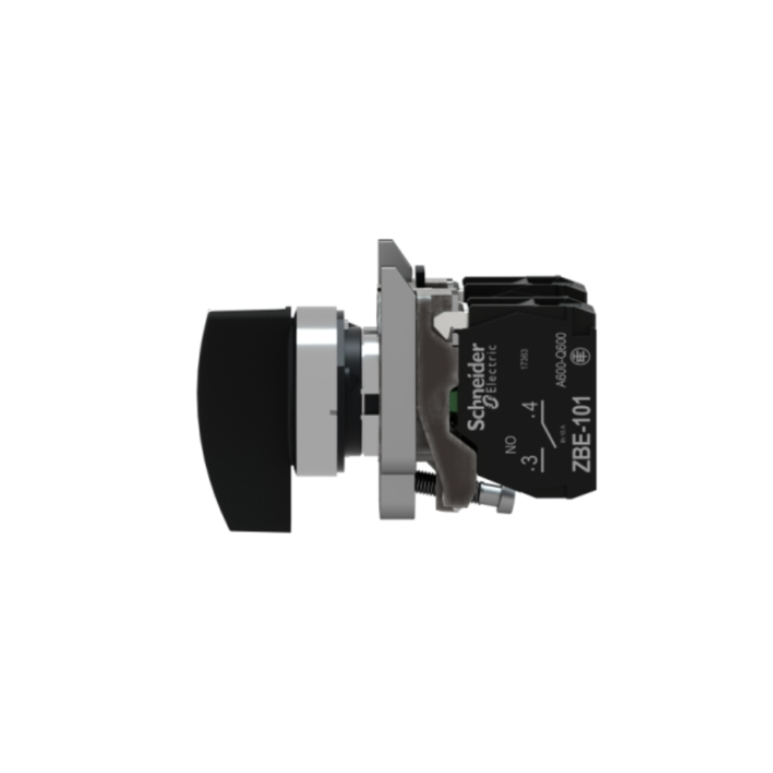 Schneider Electric Harmony XB4 Selector Switch Metal Black Ø22 3-Positions Long Handle Stay Put 2 NO XB4BJ33