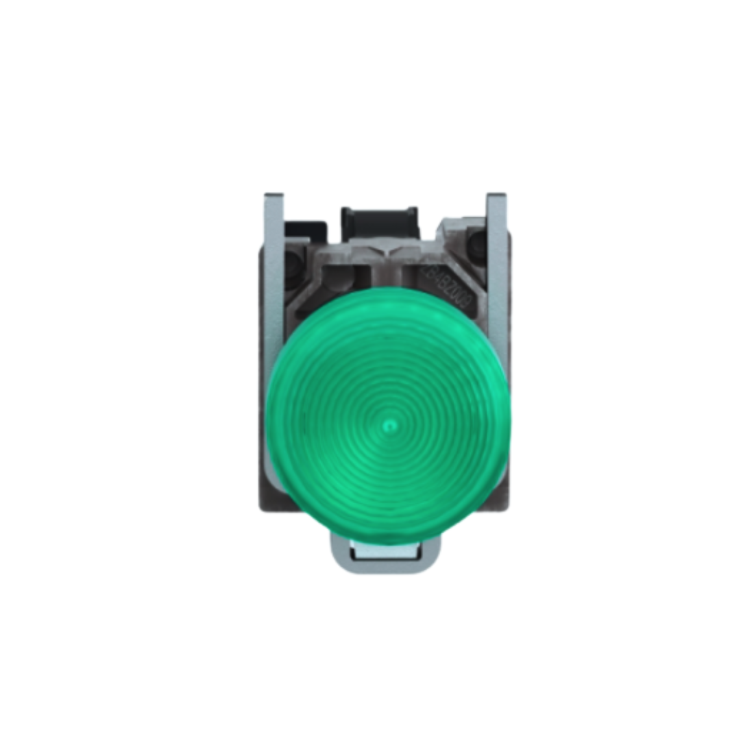 Schneider Electric Green Pilot Light Metal Ø22 Plain Lens With BA9s Bulb <= 250V XB4BV63