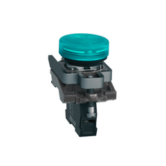 Schneider Electric Green Pilot Light Metal Ø22 Plain Lens With BA9s Bulb <= 250V XB4BV63 - Slide 3