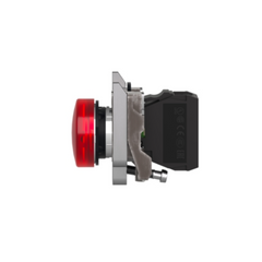 Schneider Electric Harmony XB4 Pilot Light Metal Red Ø22 Plain Lens with BA9s Bulb <= 250V XB4BV64 - Slide 6