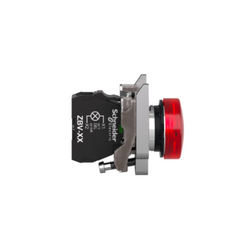 Schneider Electric Harmony XB4 Pilot Light Metal Red Ø22 Plain Lens with BA9s Bulb <= 250V XB4BV64 - Slide 5