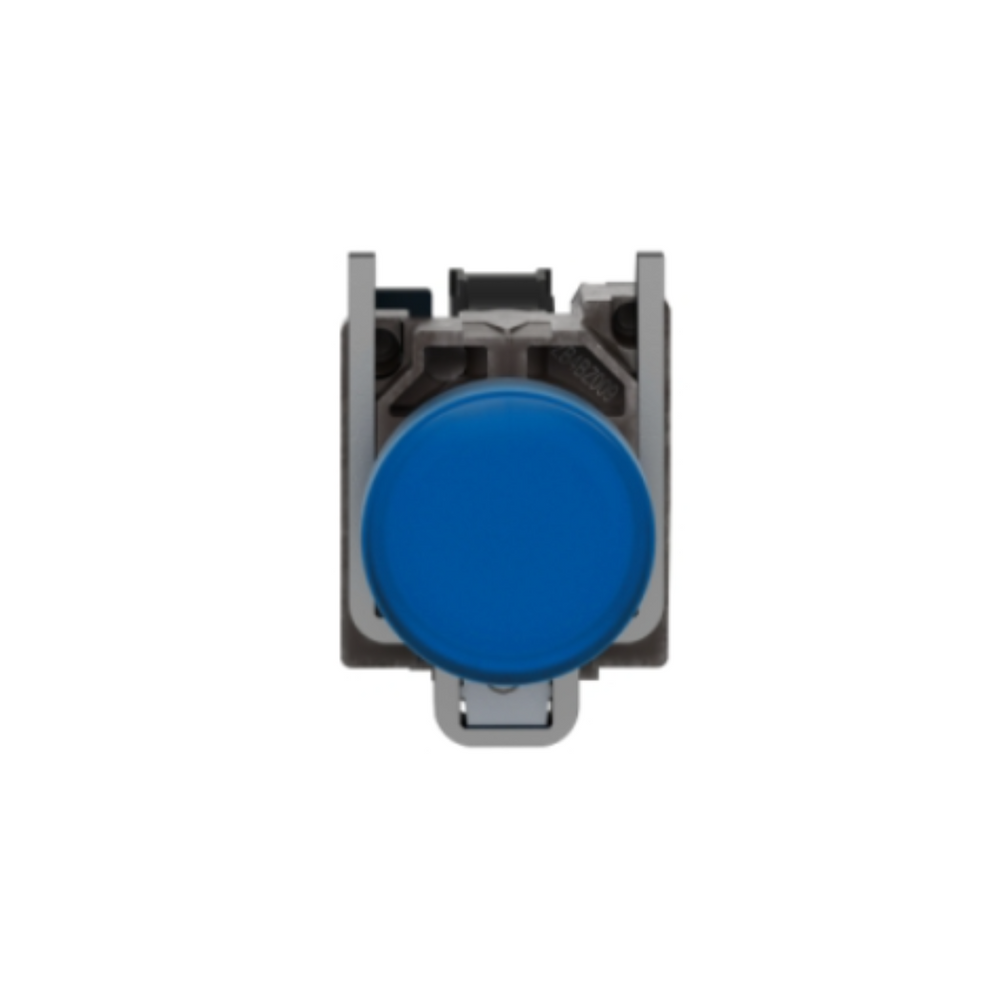 Schneider Electric Pilot Light Metal Blue Ø22 Plain Lens with Integral LED 24V AC/DC XB4BVB6