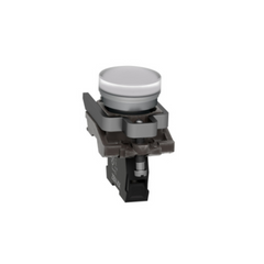 Schneider Electric Harmony XB4 Pilot Light Metal White Ø22 Plain Lens with integral LED 110-120V AC XB4BVG1 - Slide 6