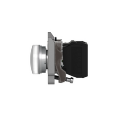 Schneider Electric Harmony XB4 Pilot Light Metal White Ø22 Plain Lens with integral LED 110-120V AC XB4BVG1 - Slide 4