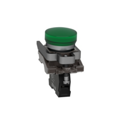 Schneider Electric Harmony XB4 Pilot Light Metal Green Ø22 Plain Lens with Integral LED 110-120V AC XB4BVG3 - Slide 4