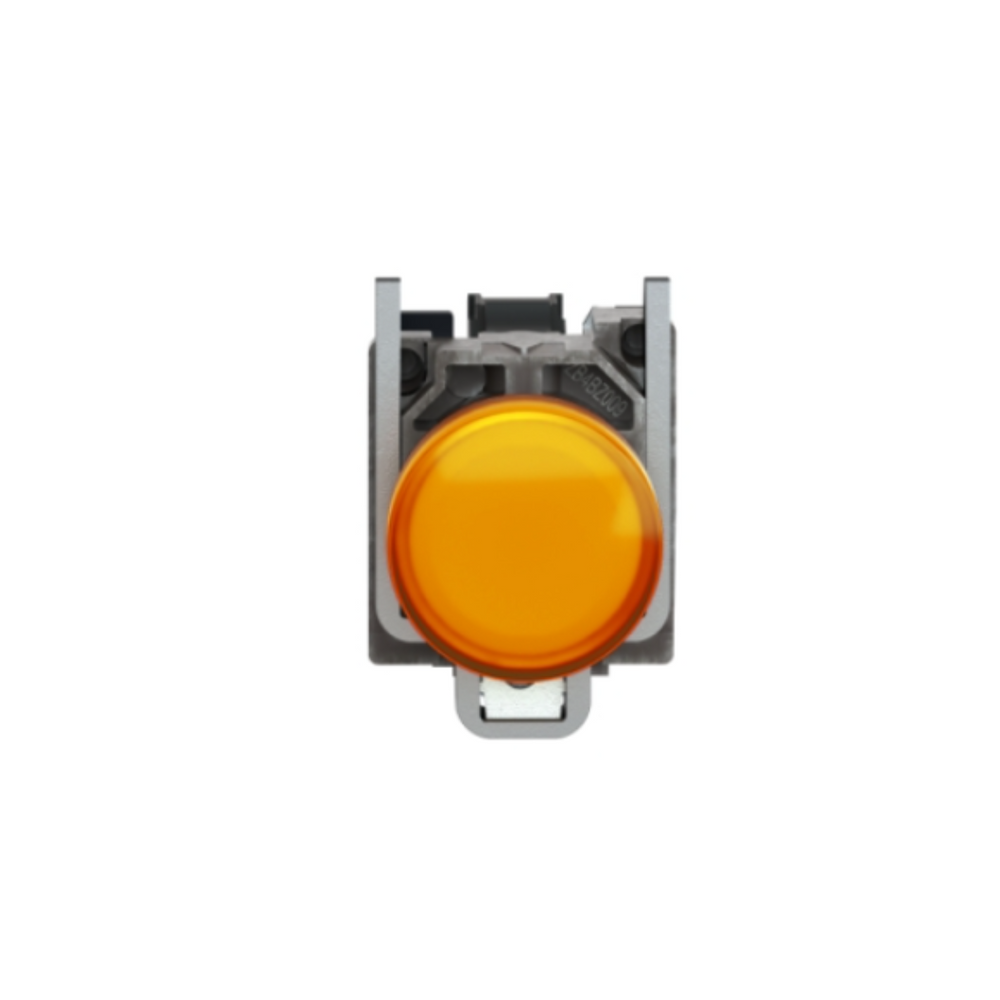 Schneider Electric Harmony XB4 Pilot Light Metal Orange Ø22 Plain Lens with Integral LED 110-120V AC XB4BVG5