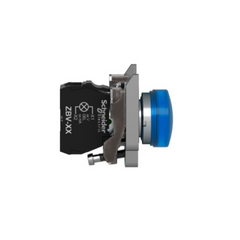 Schneider Electric Harmony XB4 Pilot Light Metal Blue Ø22 Plain Lens with Integral LED 230-240V AC XB4BVM6 - Slide 6