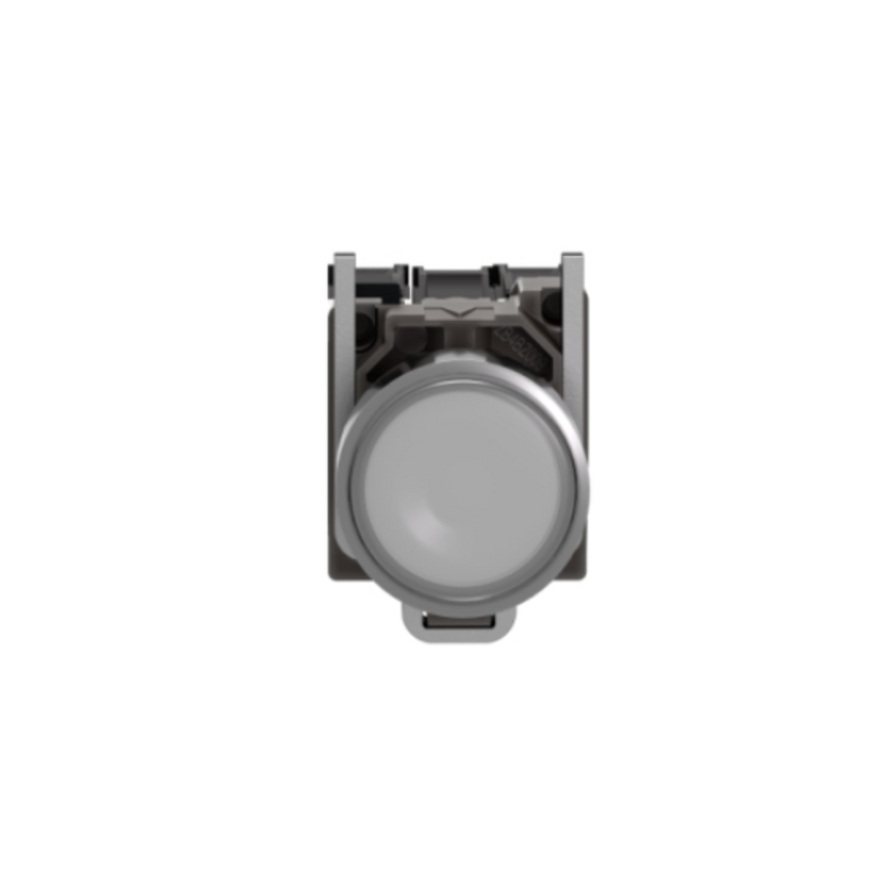 Schneider Electric Harmony XB4 Illuminated Push Button Metal Flush White Ø22 Spring Return 24V AC/DC 1 NO + 1 NC XB4BW31B5