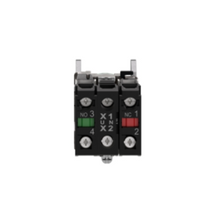 Schneider Electric Harmony XB4 Illuminated Push Button Metal Flush Green Ø22 Spring Return 1 NO + 1 NC 24V AC/DC XB4BW33B5 - Slide 7