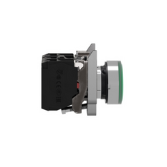 Schneider Electric Harmony XB4 Illuminated Push Button Metal Flush Green Ø22 Spring Return 230-240V AC 1 NO + 1 NC XB4BW33M5 - Slide 4
