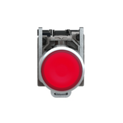 Schneider Electric Harmony XB4 Illuminated Push Button Metal Flush Red Ø22 Spring Return 1 NO + 1 NC 24V AC/DC XB4BW34B5 - Slide 2