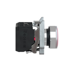 Schneider Electric Harmony XB4 Illuminated Push Button Metal Flush Red Ø22 Spring Return 1 NO + 1 NC 24V AC/DC XB4BW34B5 - Slide 3