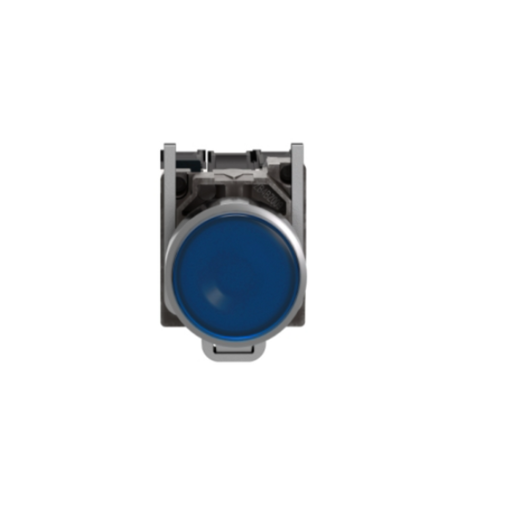 Schneider Electric Harmony XB4 Illuminated Push Button Metal Flush Blue Ø22 Spring Return 110-120V AC 1 NO + 1 NC XB4BW36G5