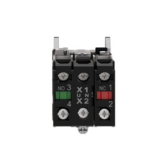 Schneider Electric Harmony XB4 Illuminated Push Button Metal Flush Blue Ø22 Spring Return 110-120V AC 1 NO + 1 NC XB4BW36G5 - Slide 7