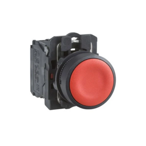 Schneider Electric Push button Harmony XB5N XB7N Plastic Flush Red 22mm Spring Return Unmarked 1 NC XB5AA42N