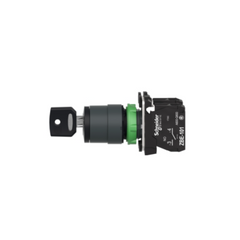 Schneider Electric Harmony XB5 Key Switch Selector Plastic Black Ø22 Key n°455 3 Positions Stay Put 2 NO XB5AG03 - Slide 3