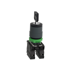 Schneider Electric Harmony XB5 Key Switch Selector Plastic Black Ø22 Key n°455 3 Positions Stay Put 2 NO XB5AG03 - Slide 4