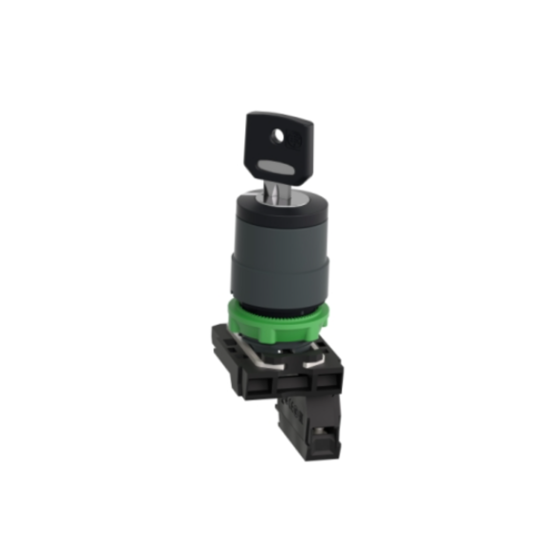 Schneider Electric Harmony XB5 Key Switch Selector Plastic Black Ø22 Key n°455 2 Positions Stay Put 1 NO XB5AG41