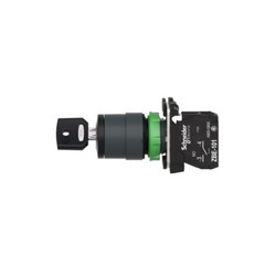 Schneider Electric Harmony XB5 Key Switch Selector Plastic Black Ø22 Key n°455 2 Positions Stay Put 1 NO XB5AG41 - Slide 3