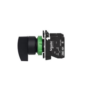 Schneider Electric Harmony XB5 Selector Switch Plastic Black Ø22 Long Handle 3 Positions Stay Put 2 NO XB5AJ33