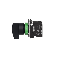 Schneider Electric Harmony XB5 Selector Switch Plastic Black Ø22 Long Handle 3 Positions Spring Return to Center 2 NO XB5AJ53 - Slide 3