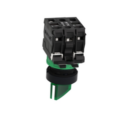 Schneider Electric Harmony XB5 Illuminated Selector Switch Plastic Green Ø22 2 Positions Stay Put 230-240V AC 1 NO + 1 NC XB5AK123M5 - Slide 5