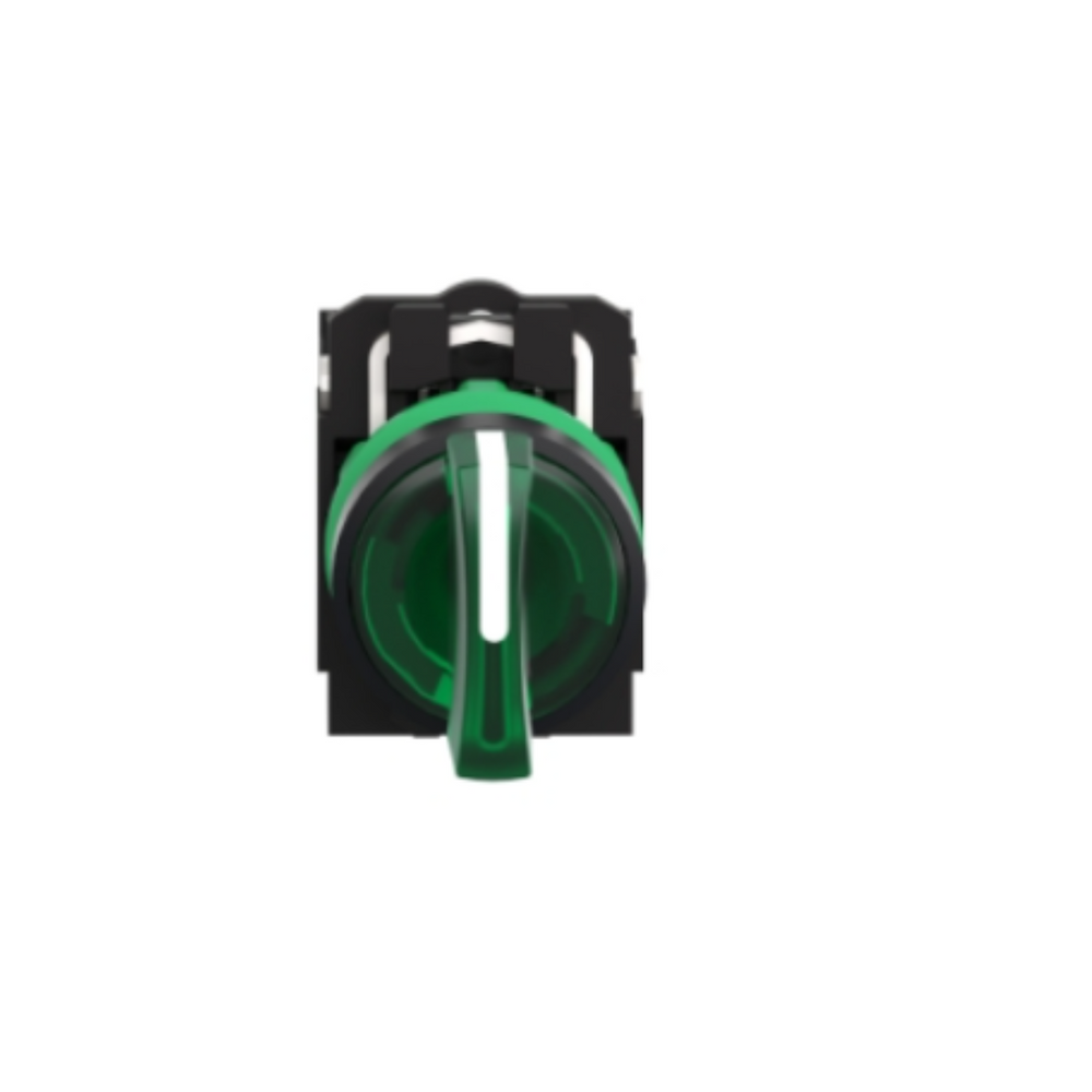 Schneider Electric Green Complete Illuminated Selector Switch Ø22, 3 Position 1NO + 1NC 24V XB5AK133B5