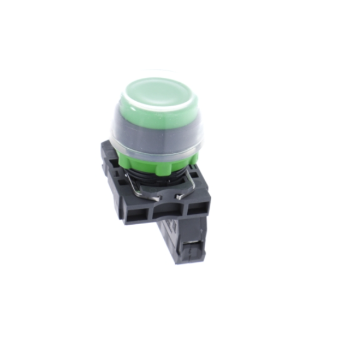 Schneider Electric Push Button Plastic Projecting Black Ø22 Spring Return Booted Unmarked 1 NO XB5AP21
