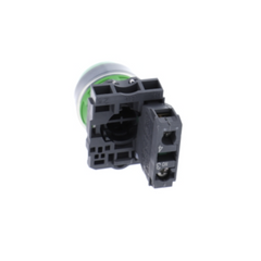 Schneider Electric Push Button Plastic Projecting Black Ø22 Spring Return Booted Unmarked 1 NO XB5AP21 - Slide 5