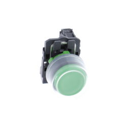 Schneider Electric Harmony XB5 Push Button Plastic Projecting Green Ø22 Spring Return Booted Unmarked 1 NO XB5AP31 - Slide 2