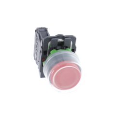 Schneider Electric Harmony XB5 Push Button Plastic Projecting Red Ø22 Spring Return Booted Unmarked 1 NO XB5AP42 - Slide 2