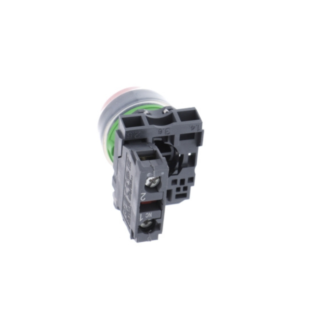 Schneider Electric Harmony XB5 Push Button Plastic Projecting Red Ø22 Spring Return Booted Unmarked 1 NO XB5AP42