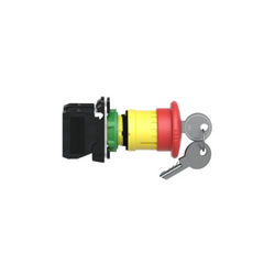Schneider Electric Harmony XB5 Emergency Stop Switching Off Plastic Red Mushroom Ø40 Ø22 Trigger Latching Key Release 1 NO + 1 NC XB5AS9445 - Slide 3