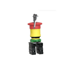 Schneider Electric Harmony XB5 Emergency Stop Switching Off Plastic Red Mushroom Ø40 Ø22 Trigger Latching Key Release 1 NO + 1 NC XB5AS9445 - Slide 6
