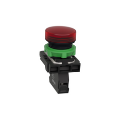 Schneider Electric Harmony XB5 Red Pilot Light Plastic Ø22 Plain Lens for BA9s Bulb <= 250V XB5AV64 - Slide 4