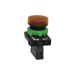 Schneider Electric Harmony XB5 Pilot Light Plastic Orange Ø22 Plain Lens for BA9s Bulb <= 250V XB5AV65 - Slide 4