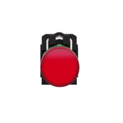 Schneider Electric Harmony XB5 Pilot Light Grey Plastic Red 22mm Universal LED Plain Lens 110-120V AC XB5AVG4 - Slide 2