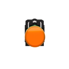 Schneider Electric Harmony XB5 Pilot Light Plastic Orange Ø22 Plain Lens with Integral LED 110-120V AC XB5AVG5 - Slide 2