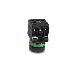Schneider Electric Harmony XB5 Illuminated Push Button Plastic Flush White 22mm Universal LED Plain Lens 1NO + 1NC 110-120V AC XB5AW31G5 - Slide 3