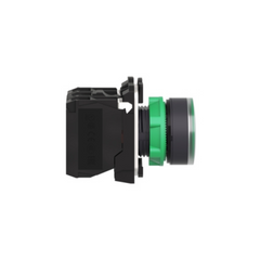 Schneider Electric Harmony XB5 Illuminated Push Button Plastic Flush Green Ø22 Spring Return 110-120V AC 1 NO + 1 NC XB5AW33G5 - Slide 4