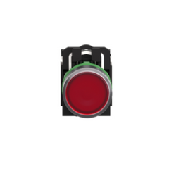 Schneider Electric Harmony XB5 Illuminated Push Button Plastic Flush Red Ø22 Spring Return 110-120V AC 1 NO + 1 NC XB5AW34G5 - Slide 2