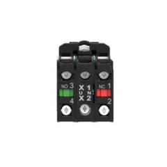 Schneider Electric Harmony XB5 Illuminated Push Button Plastic Flush Red Ø22 Spring Return 110-120V AC 1 NO + 1 NC XB5AW34G5 - Slide 7
