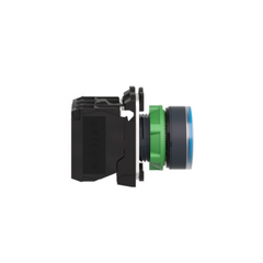 Schneider Electric Harmony XB5 Illuminated Push Button Plastic Flush Blue Ø22 Spring Return 24 V AC/DC 1 NO + 1 NC XB5AW36B5 - Slide 5