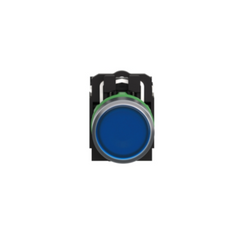 Schneider Electric Harmony XB5 Illuminated Push Button Plastic Flush Blue Ø22 Spring Return 230-240V AC 1 NO + 1 NC XB5AW36M5 - Slide 2