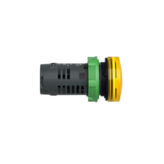 Schneider Electric Harmony XB5 Yellow Monolithic Pilot Light Ø22 Plain Lens with Integral LED 24V XB5EVB8 - Slide 3
