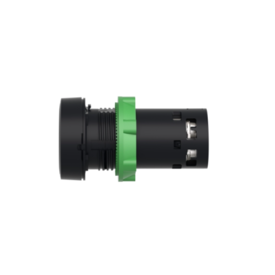 Schneider Electric Harmony XB7 Monolithic Push Button Plastic Black Ø22 Spring Return Unmarked 1 NO + 1 NC XB7NA25