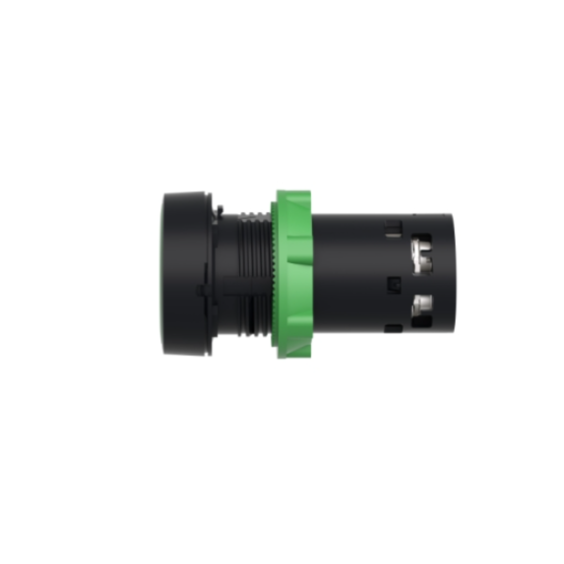Schneider Electric Harmony XB7 Monolithic Push Button Plastic Green Ø22 Spring Return Unmarked 1 NO + 1 NC XB7NA35