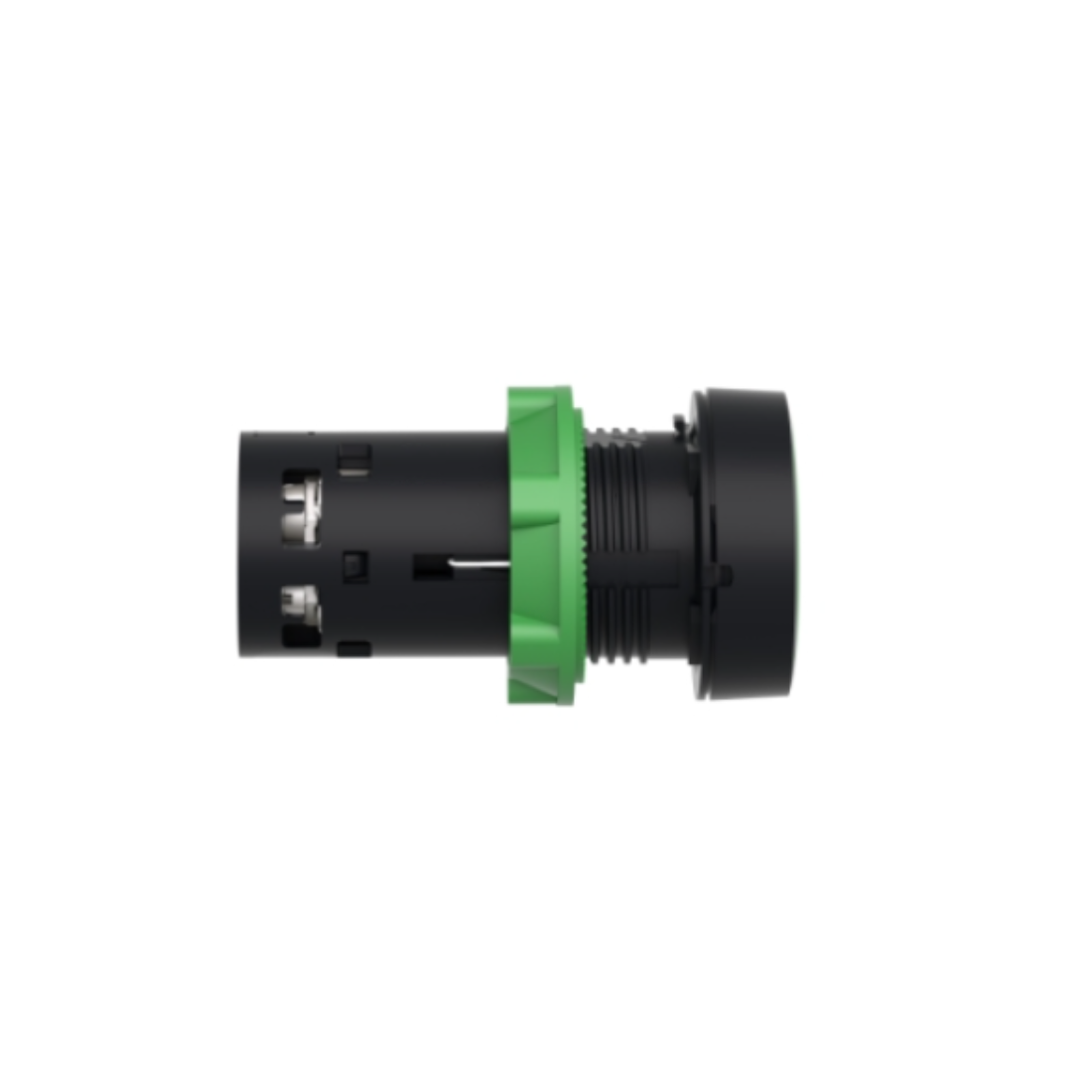 Schneider Electric Harmony XB7 Monolithic Push Button Plastic Green Ø22 Spring Return Unmarked 1 NO + 1 NC XB7NA35