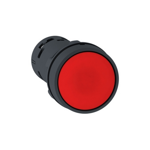 Schneider Electric Harmony XB7 Monolithic Push Button Plastic Red Ø22 Spring Return Unmarked 1 NO + 1 NC XB7NA45