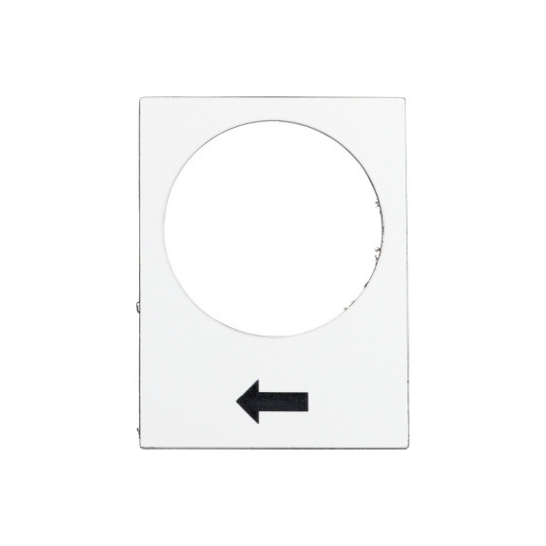 Schneider Electric ZB2BY4901 Marked Legend, 30 X 40mm, White, Raise Or Right, Schneider Electric Marked Legend 30 X 40mm White Raise or Right Slow ZB2BY4901